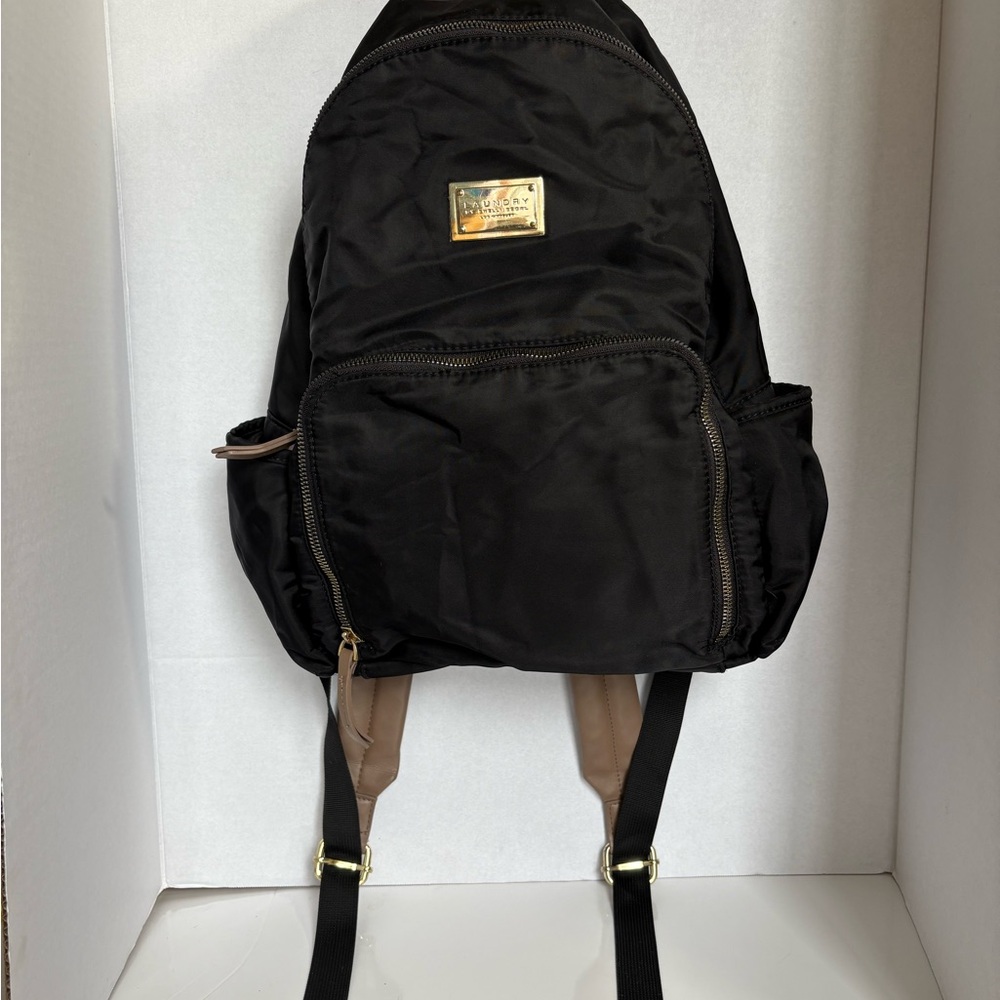 Laundry by Shelli Segal Business/Travel Backpack – Black with Tan Straps